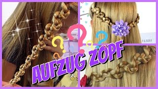 ✿Aufzug Zopf✿ 3 Strähnen Flechtfrisur Akzente Zopf✿ Frisur für Mädchen [upl. by Wachtel]