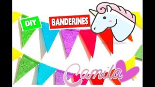 DIY  Haz tus propios banderines [upl. by Natsreik]