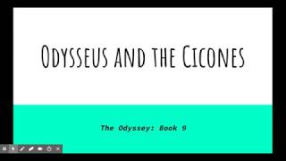 Odysseus and the Cicones Google Slides [upl. by Adnerad]