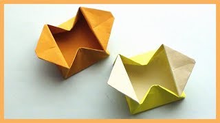 Easy Paper Origami Gift Box [upl. by Madea]