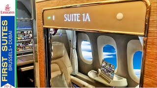 NEW Emirates First Class SUITE aboard the 777300ER [upl. by Tini]