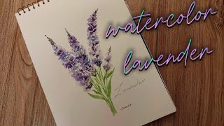 How to paint easy loose Lavender in Watercolor ArtandcraftbyShakira [upl. by Iuq120]