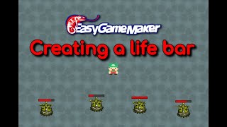 Creating a life bar with EasyGameMaker [upl. by Getter]