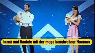 RTL das supertalent 2024 imana und Daniela mit einer mega bauchredner Nummer rtl supertalent [upl. by Ennovahs222]