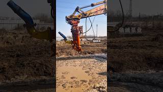 Powerful Excavator Dredge Pump in Action Generated using dredgepump shortvideo RustRenewal [upl. by Analad901]