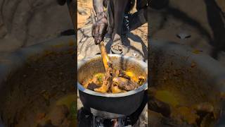 Hadzabe tribe cooks their favorite meal today So delicious and nutritious 😋😍‼️cooking hadzabetribe [upl. by Ennayllek164]