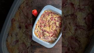 One Pan Eggless Strawberry Dump cake recipe This is the easiest cake you will ever make shorts [upl. by Annaig]