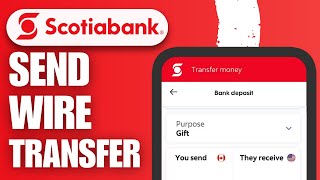 How To Send A Wire Transfer On Scotiabank  Transfer Money Scotia Bank [upl. by Pamella]