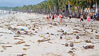 Look This is BORACAY White Beach on July 23 2024 Bagyong Carina [upl. by Vincents]