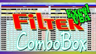 Filter ComboBox by Textbox Value Using Enter Key  FranchiseBall Excel Program Feature Keydown [upl. by Ormiston]