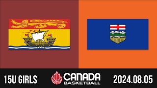 2024 Canada Basketball Nationals 🏀 15U GIRLS New Brunswick v Alberta Aug 5 2024 [upl. by Addie390]