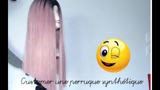 HOW TO DO  Customiser une perruque synthétique 💇🏾‍♀️ [upl. by Idmann]