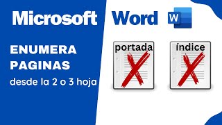 Como enumerar las páginas en Word [upl. by Aschim]