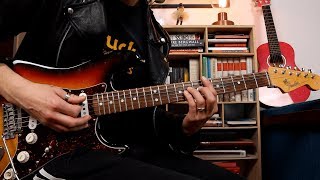 The Wind Cries Mary  Jimi Hendrix  Licks with Arpeggios Double Stops etc Lesson In Description [upl. by Shaer384]