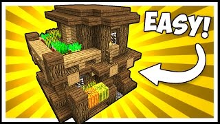 COMPACT amp EFFICIENT WOODEN HOUSE  Minecraft Tutorial [upl. by Laaspere]