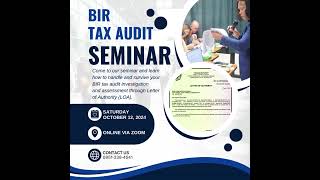 How to Handle and Survive BIR Tax Audit Investigations and Assessments [upl. by Pietje]