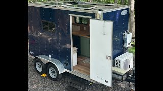 CARGO TRAILER CAMPER CONVERSION Part 1 [upl. by Nahttam]