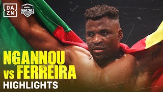 FIGHT HIGHLIGHTS  FRANCIS NGANNOU VS RENAN FERREIRA [upl. by Akihdar]