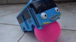 Tayo play Pink Ball  Tayo bus in Real Life Tayo The Little Bus  BIBO TOYS [upl. by Lali682]