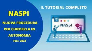 NASPI 20232024  il nuovo tutorial per chiederla in autonomia [upl. by Einnod]