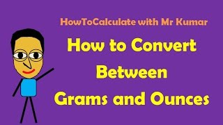 How to Convert Grams and Ounces [upl. by Nwahsat]