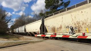 CSX 136 GE AC44CW leads CSX G Series Grain train [upl. by Fleisher]