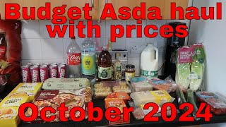 Budget Asda shopping haul with prices [upl. by Marra]