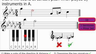 Music Theory  Transposition Part 2 [upl. by Naoma]