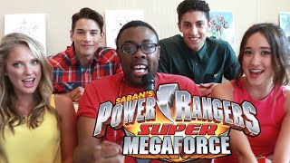 POWER RANGERS Super Megaforce Cast Interview  Black Nerd [upl. by Nosremaj640]