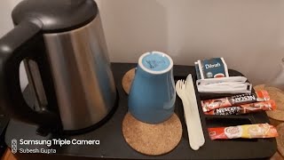 How to make coffee or tea in your hotel room  Coffee in hotel  Maldives vlog in hindi 2021 [upl. by Amalia801]