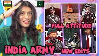 Pakistani reaction On Indian army full attitude edits😱🔥 [upl. by Anneres149]