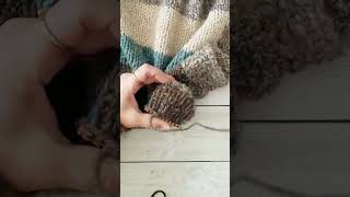 Mending my sweater on the Katrinkles Darning Loom [upl. by Neros760]