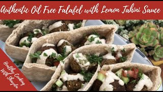 Authentic Oil Free Falafel with Lemon Tahini Sauce [upl. by Langer984]