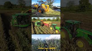 Maize harvest with E Gamble n Sons at Lisnamorrow Holsteins arimagery farming agriculture [upl. by Hay]