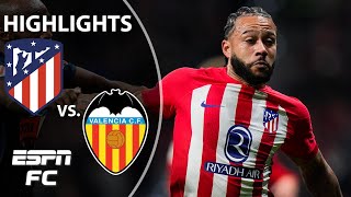 🥉 INTO THIRD 🥉 Atletico Madrid vs Valencia  LALIGA Highlights  ESPN FC [upl. by Onitselec501]