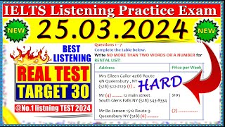 IELTS LISTENING PRACTICE TEST 2024 WITH ANSWERS  25032024 [upl. by Gilus712]