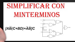 LA FORMA MAS FÁCIL DE SIMPLIFICAR CON MINTERMINOS CON SU CIRCUITO [upl. by Arah]