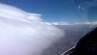 Flying along a lenticularis cloud [upl. by Natanoy170]