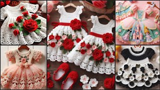 quotCrochet baby girl dress patterns with lace detailsquotquotColorful crochet baby girl frocksquot [upl. by Eicnahc317]