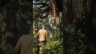 The Giant Snake in Rdr2 rdr2 rdr gaming shorts arthurmorgan game ps4 ps5 easteregg [upl. by O'Meara925]