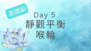 【基礎編】Day5 靜觀平衡喉輪🍀10 min Balance Throat Chakra [upl. by Immas871]