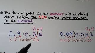 5th Grade Math 56 Divide Decimals Decimal Divisors [upl. by Noel]