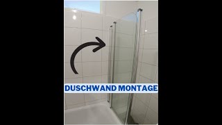 Badewanne Duschwand Montage [upl. by Kally]