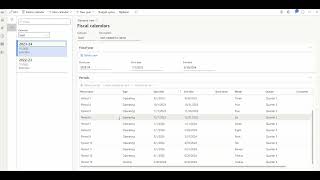 How to create Fiscal calendars Fiscal years and period and budget cycles in D365 FO [upl. by Kelwin]