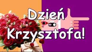 Życzenia dla Krzysztofa na imieniny 🌼😀👍 [upl. by Pucida]