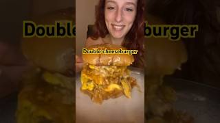 Double cheeseburger mukbang mukbang foodies eatingsounds cheeseburger doublecheeseburger [upl. by Inesita]