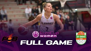 Flammes Carolo Basket v KP Brno  Full Basketball Game  EuroCup Women 202223 [upl. by Lounge836]