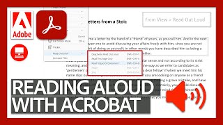 Reading Aloud PDFs  Acrobat DC for Educators [upl. by Dunc]