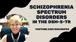 Schizophrenia Spectrum Disorder Diagnosis with DSM5TR Changes [upl. by Bores]