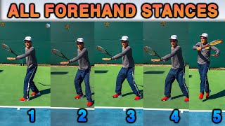 Tennis Forehand Stances For MASSIVE Power On Your Forehand [upl. by Herrah]